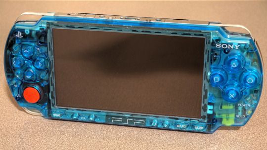 blue translucent psp
