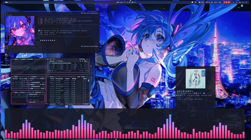 a screencast of my new desktop look :D