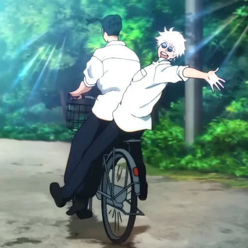 gojo cycling with geto