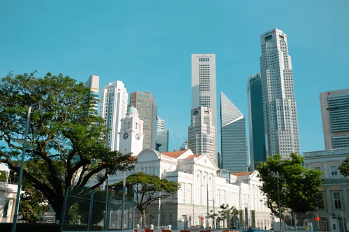 city scape of singapore